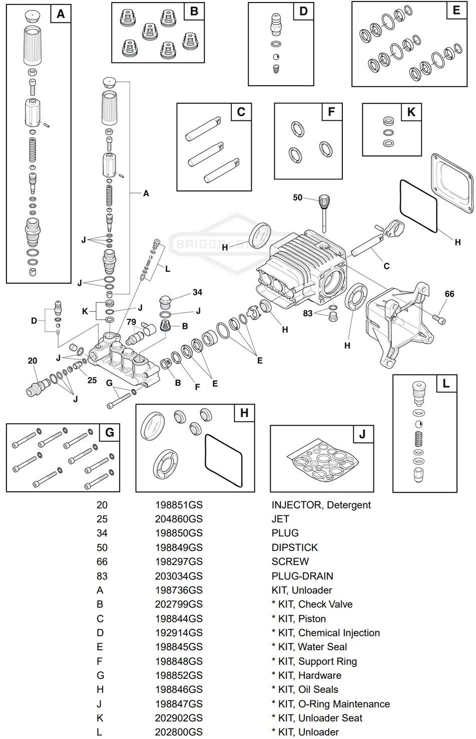 POWERBOSS 020454-01 Pressure Washer Parts, replacement parts, pump breakdown, repair kits, owners manual and upgrade pump